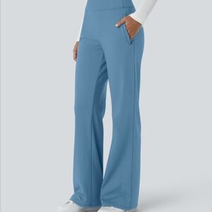 Halara Flex DayStretch Mid Rise Side Zipper Pocket Work Flare Pants